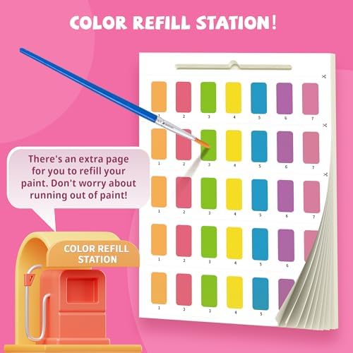 Mermaid themed activity book page for kids