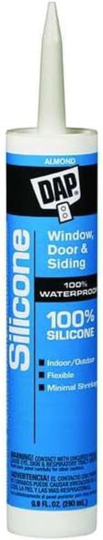 DAP 9.8 ounce silicone sealant ready for shipping