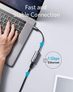 Anker gigabit ethernet adapter connected to MacBook