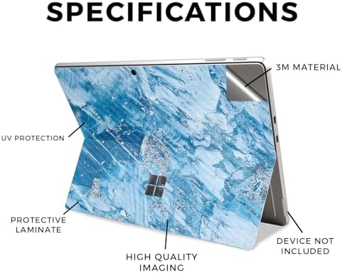 MightySkins textured 3M vinyl protective wrap decal back view on tablet