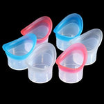 Silicone eye bath kit for dry eye relief with storage case