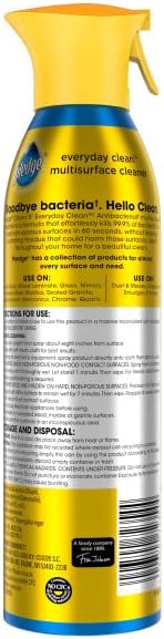 Pledge Multisurface Everyday Cleaner spray for sanitizing electronics and household furniture.
