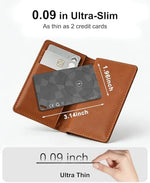 NozlaID tracking smart card resting safely inside a passport holder during international travel