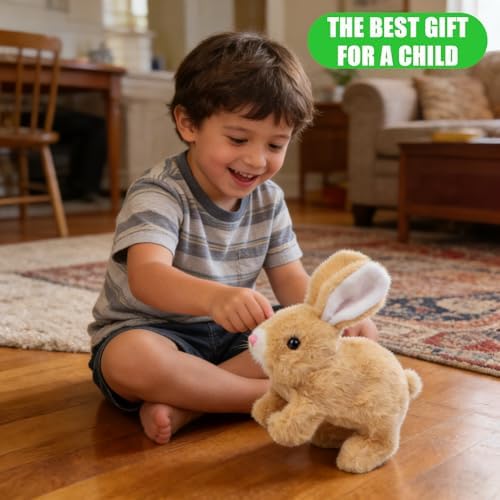 Santvolo interactive plush bunny with wiggling ears