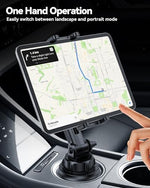 Premium black universal car interior mount securing a mobile device