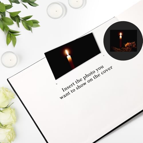 Memory table setup featuring Xkdous guest book and table sign