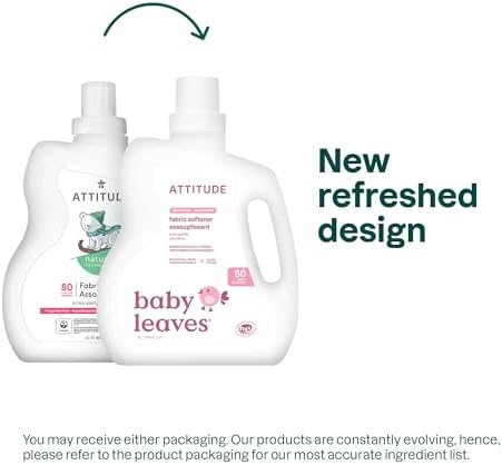 ATTITUDE unscented plant-based laundry softener for sensitive skin