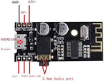 HiLetgo dual channel audio receiver board displaying the compact low power components.