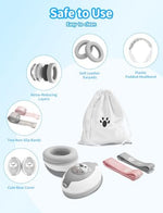 Detailed view of padded ear cups on Onitoon baby muffs