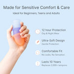 Comparison of Lena Sensitive small cup size and soft texture for beginners