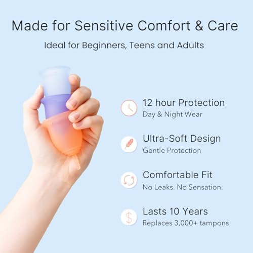 Comparison of Lena Sensitive small cup size and soft texture for beginners
