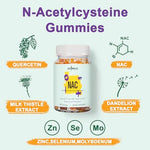 NAC Supplement 1000mg for Adults & 500mg for Kids, N-Acetyl Cysteine Supplement Gummies, Synergistic Antioxidant, Vegan, Sugar-Free 60 Gummies - Image 5