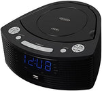 Side profile view of Jensen digital AM FM clock radio
