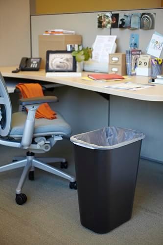 Rubbermaid FG295700BLA Wastebasket Large 41 Qt Black - Image 5