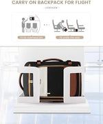 LOVEVOOK flight approved backpack showcasing the dedicated seventeen inch laptop sleeve