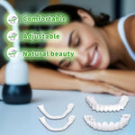Side profile view of Care Spring temporary dental veneers for cosmetic use.