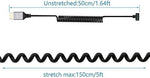 Angled high speed 18Gbps media cable connecting a camera to a monitor
