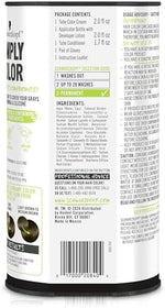Schwarzkopf Simply Color 5.0 Medium Brown shade guide and instructions sheet