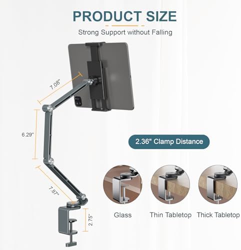 Houele adjustable multi angle arm demonstrating flexible extension and damping shaft joints