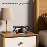 Side profile of Iootmoy smart glasses charger showing LED indicator