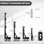 LOMTAP space saving studio boom stand mounted securely on a solid photography room wall.