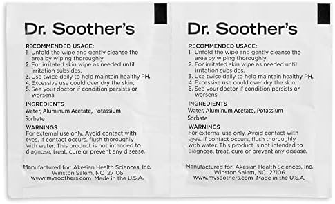 Side profile of Dr. Soother's Healthy Wipes 60 count box