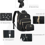 Waterproof daily travel bag by MATEIN showing the hidden rear anti theft pocket