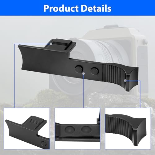 Camotokiit durable anodized black aluminum thumb support packaging presentation for digital cameras