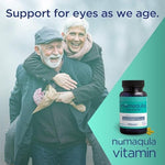 Back view of Numaqula eye vitamins showing supplement facts