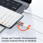 Mcdodo charging and data sync adapter pack of two displayed in compact portable design.