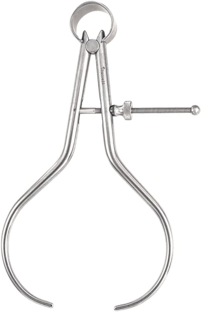 Starrett Toolmakers Spring-Type Caliper and Divider with Bow Spring and Hardened Fulcrum Stud - 3" Size and Capacity, Spring Joint Type - 277-3 - Image 9