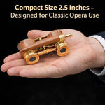 Sifaat World ornamental brass and wood binoculars showcasing the detailed handmade construction
