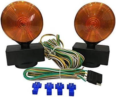 MaxxHaul DOT approved trailer safety lights featuring standard four flat connector