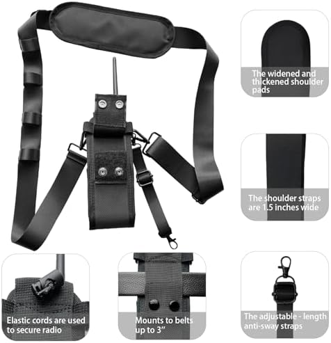 Close up view of the metal connecting hardware and mic clip attachment loops on the Dartbeastix strap