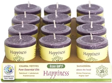 Aloha Bay purple crown chakra candle palm wax container