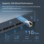 Close up of RJ45 port on TP-Link SM5310-T module