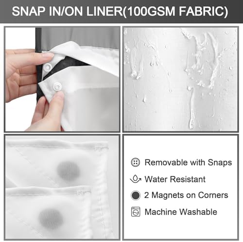 The premium black waffle weave fabric texture showing the elegant hotel quality mesh top window.