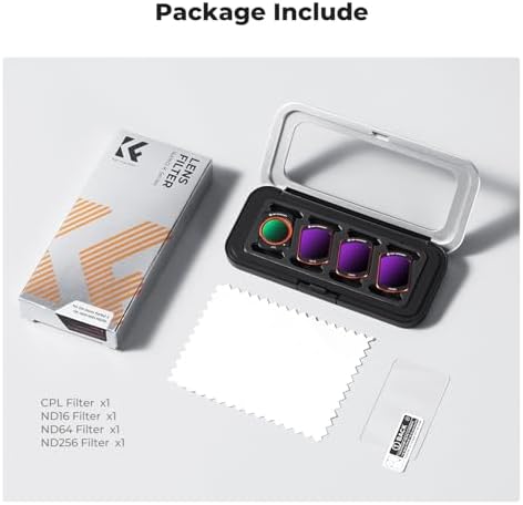 K&F Concept lens filters showing magnetic attachment mechanism