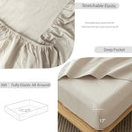 Fully elasticized corner view of MooMee fitted sheet
