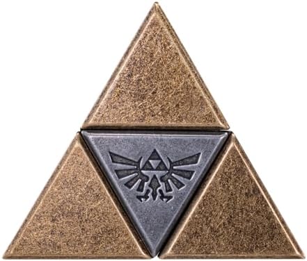 Interlocking pieces of the Hanayama level five metal puzzle separated during disassembly.
