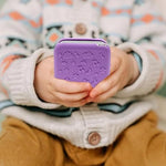 Detailed texture view of LeoTube silicone case for Yoto Mini