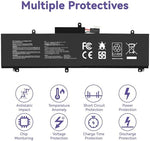 Authentic C41N1837 laptop battery showing multi-cell layout construction