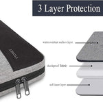 Ytonet TSA friendly laptop bag opened flat at 180 degrees showing internal mesh pockets