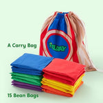 Joyin bean bag toss game with drawstring storage bag