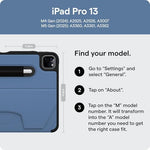 Zugu Case premium slim tablet cover with magnetic kickstand back view