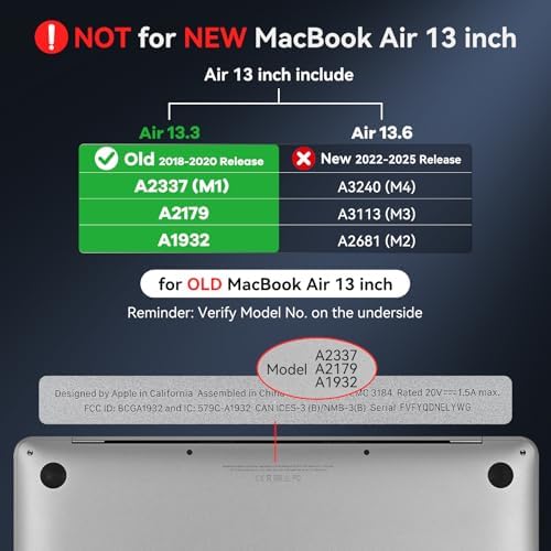 EooCoo clear laptop case bottom shell showing cooling vents and silicone pads