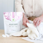 Grab Green fragrance free laundry pods for sensitive skin and delicate clothing.