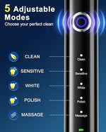 Rtauys electric toothbrush alongside its durable matching travel case for portable oral care.