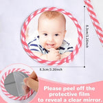 ZOIIWA plush family book for toddlers demonstrating the integrated baby safe mirror feature