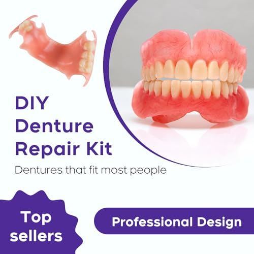 Top and bottom moldable resin dentures from Seajea kit